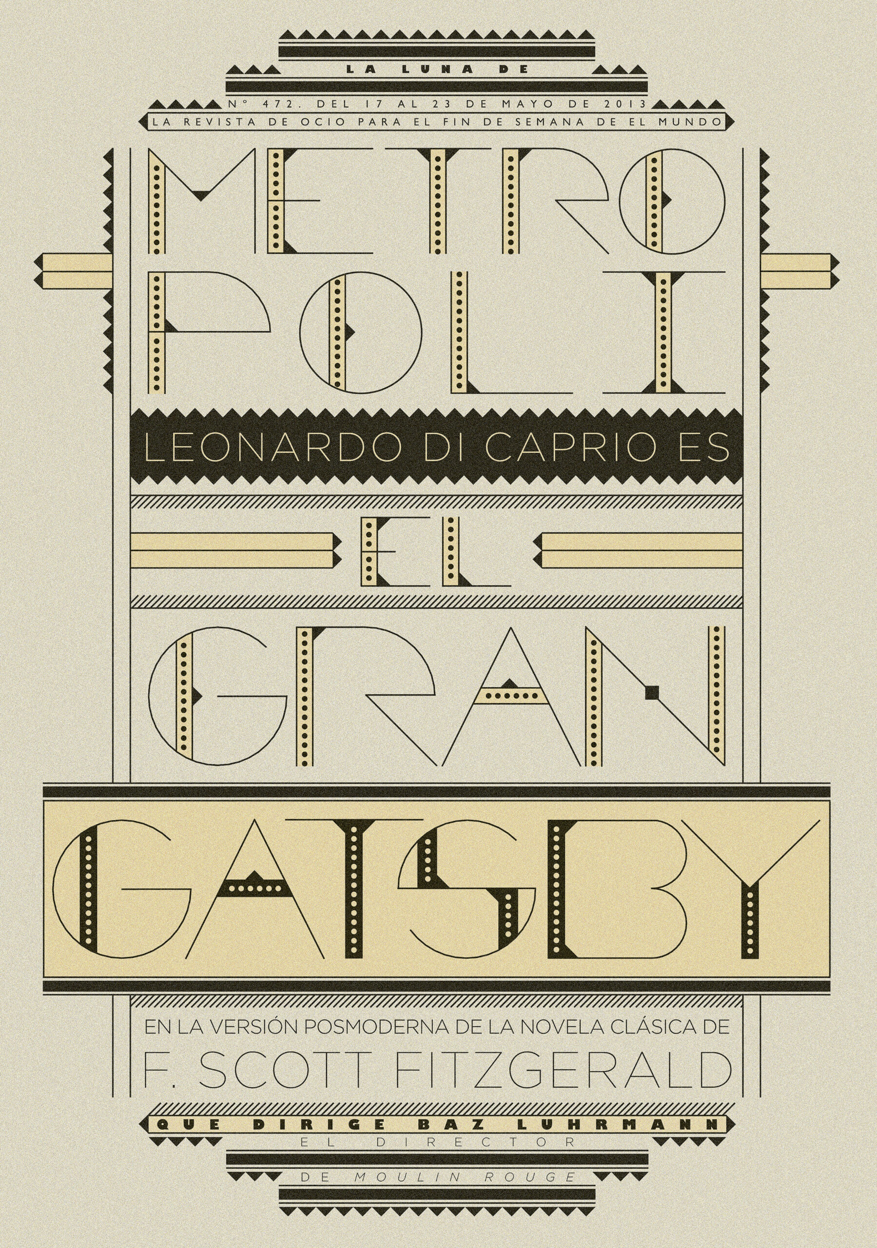 El gran gatsby Metropoli Portada
