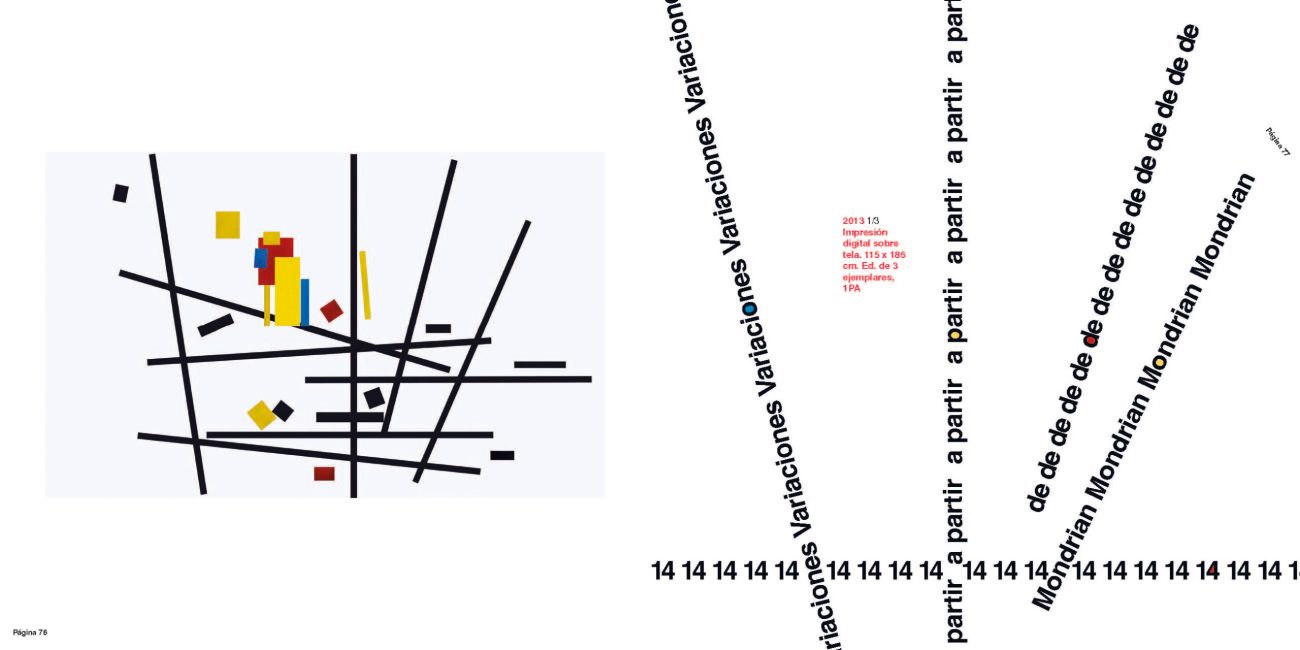 Catálogo exposición DE MONDRIAN A MALEVICH, de José Manuel Ballester, en La Lonja del Pescado, Alicante